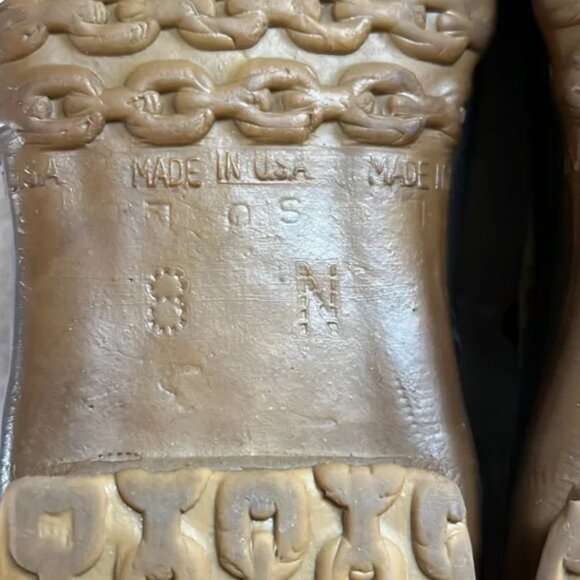 Vintage LL Bean Original Maine Hunting Shoe Leather Duck 3 Hole USA - Picture 10 of 11